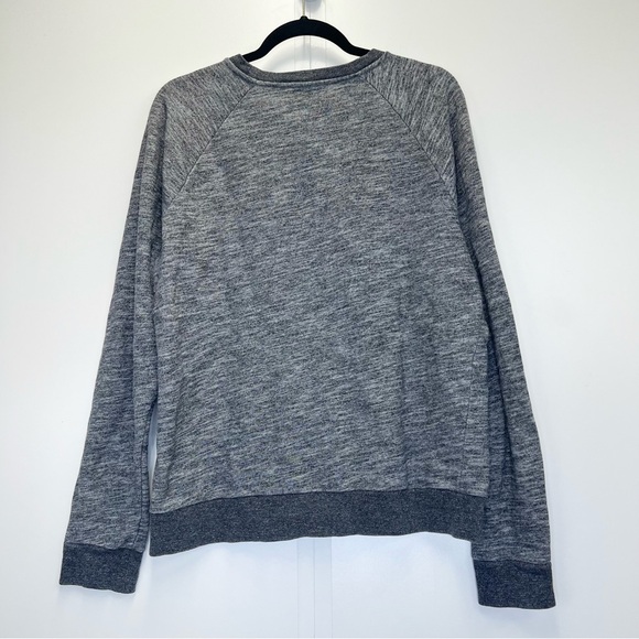 Everlane Crewneck Sweatshirt Size Medium Grey Heathered 100% Cotton - Picture 5 of 7